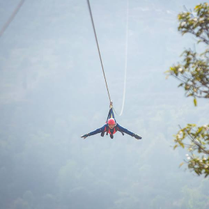 Superman zipline at Dhulikhel